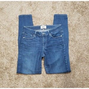 Paige Verdugo Ankle Size 27 Stretch Skinny Denim Medium Blue Jean Women Pant EUC